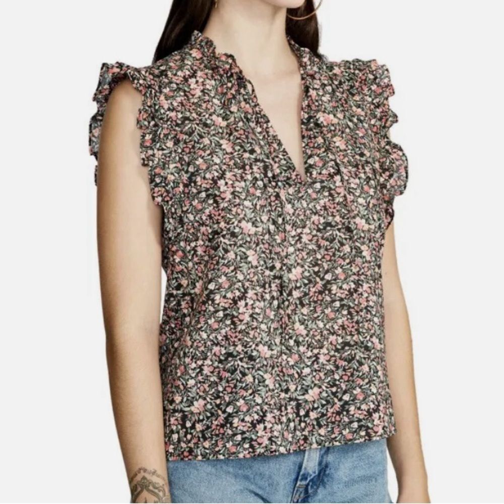 BB Dakota by Steve Madden 100% cotton ditsy floral top size medium NWOT